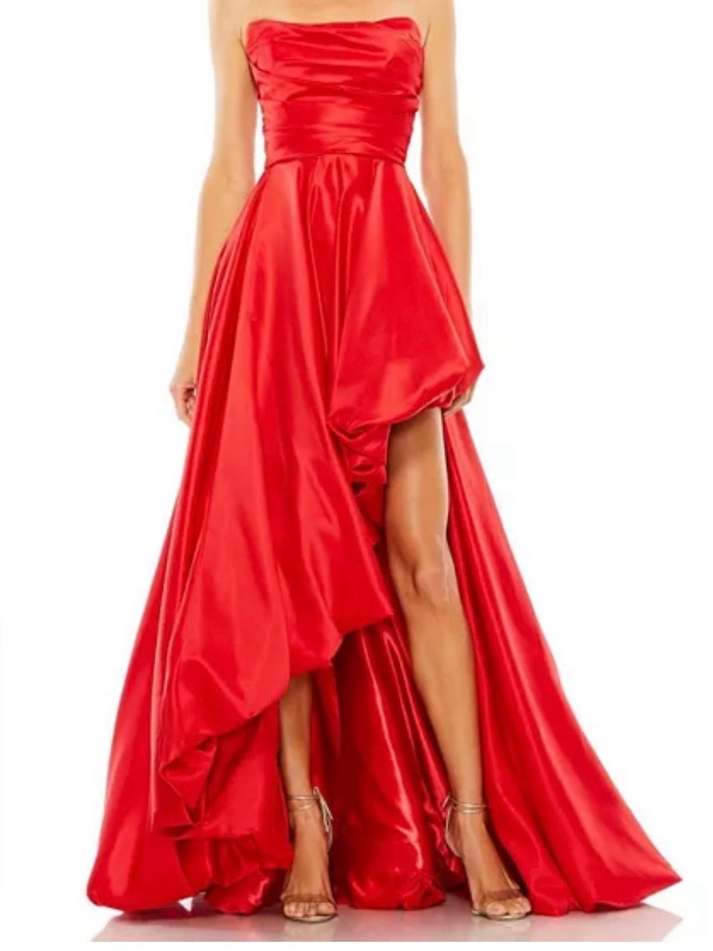 Mac Duggal strapless ruched gown